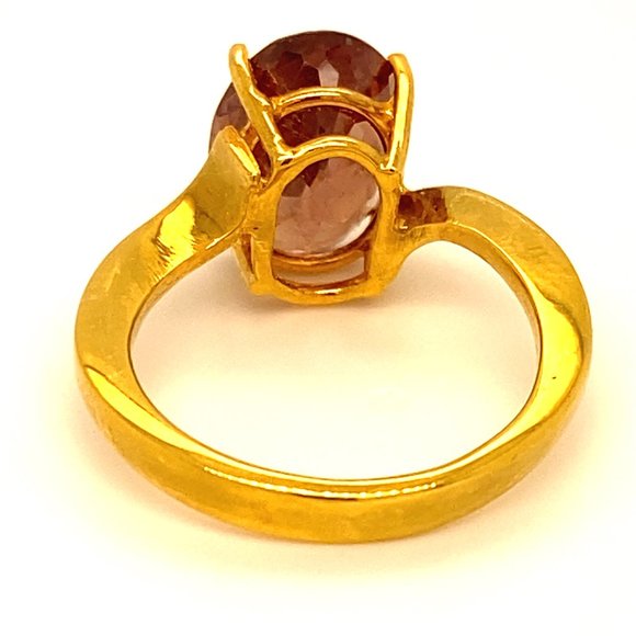 GIA Certified Color Change Garnet 6.67ct 18K Ring - Picture 5 of 8